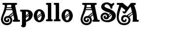 Apollo ASM font