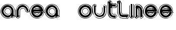 area OUTLINEe font