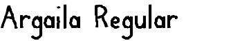 Argaila Regular font