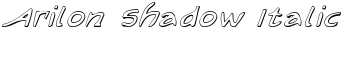 Arilon Shadow Italic font