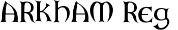 download ARKHAM Reg font