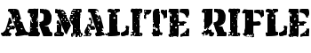 Armalite Rifle font