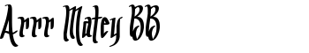 download Arrr Matey BB font