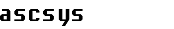 ascsys font