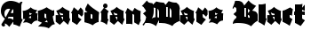 AsgardianWars Black font