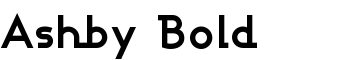 Ashby Bold font