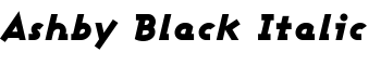 download Ashby Black Italic font
