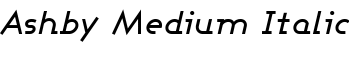 download Ashby Medium Italic font
