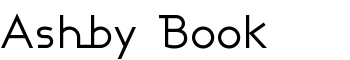 Ashby Book font