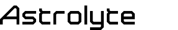 Astrolyte font