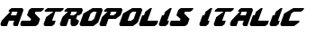 Astropolis Italic font