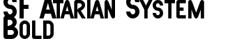 SF Atarian System Bold font