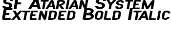 download SF Atarian System Extended Bold Italic font