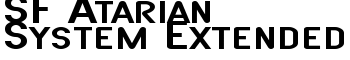 SF Atarian System Extended font