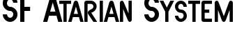 SF Atarian System font