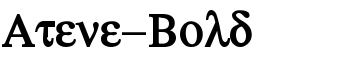 download Atene-Bold font