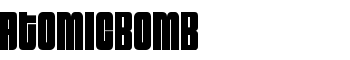 AtomicBomb font