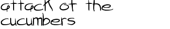 download attack of the cucumbers font