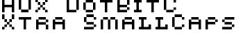 AuX DotBitC Xtra SmallCaps font