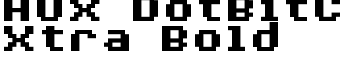 AuX DotBitC Xtra Bold font