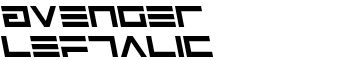 Avenger Leftalic font