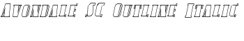 download Avondale SC Outline Italic font