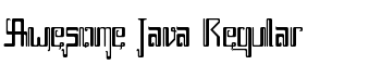 download Awesome Java Regular font