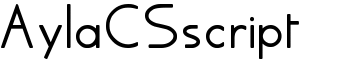 AylaCSscript font