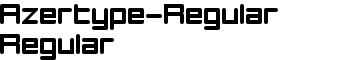 Azertype-Regular Regular font