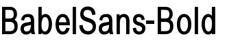 BabelSans-Bold font