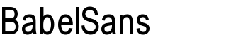 download BabelSans font