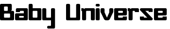 Baby Universe font