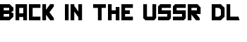 download Back In The USSR DL font