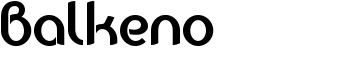 Balkeno font