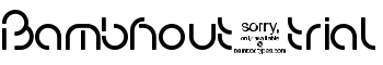 Bambhout_trial font