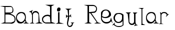 Bandit Regular font
