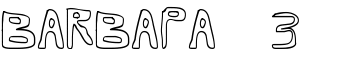 Barbapa 3 font