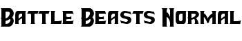 Battle Beasts Normal font