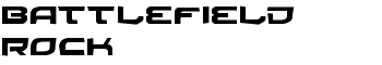 Battlefield Rock font