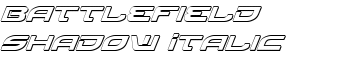 Battlefield Shadow Italic font