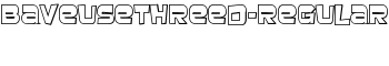 download BaveuseThreeD-Regular font