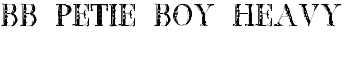 download BB Petie Boy Heavy font