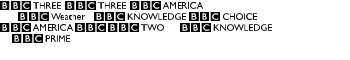 BBC Striped Channel Logos font