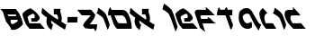 Ben-Zion Leftalic font