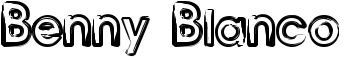 Benny Blanco font