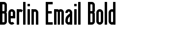 download Berlin Email Bold font