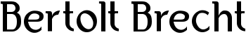 Bertolt Brecht font