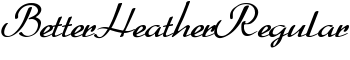 BetterHeatherRegular font