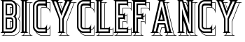 BicycleFancy font