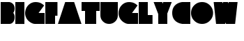 download BigFatUglyCow font